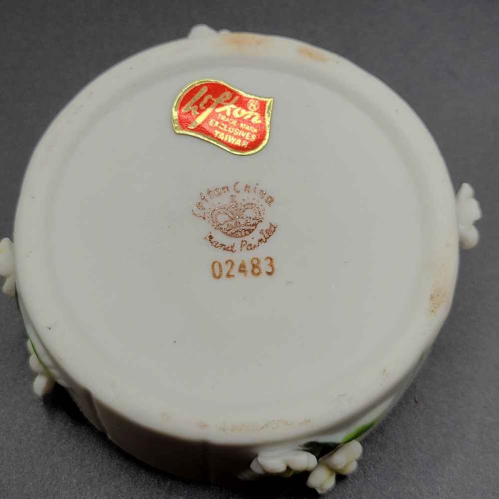 VTG Lefton Puppy Trinket Box | Original Sticker - Picture 8 of 13